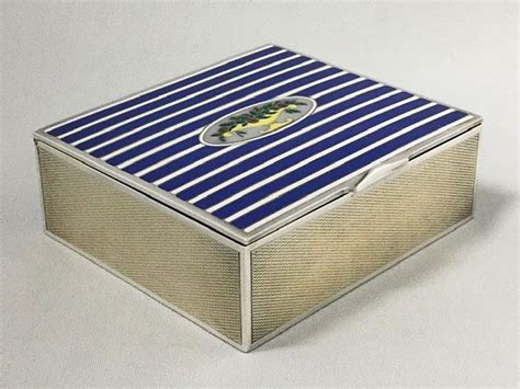 dunhill metal cigarette box|Dunhill silver box.